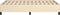 vidaXL - Bedframe - zonder - matras - 120x200 - cm - stof - crèmekleurig