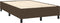 vidaXL - Bedframe - zonder - matras - 120x200 - cm - stof - donkerbruin