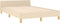 vidaXL - Bedframe - zonder - matras - 120x200 - cm - stof - crèmekleurig