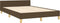 vidaXL - Bedframe - zonder - matras - 120x200 - cm - stof - donkerbruin