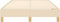 vidaXL - Bedframe - zonder - matras - 120x200 - cm - stof - crèmekleurig