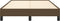 vidaXL - Bedframe - zonder - matras - 120x200 - cm - stof - donkerbruin