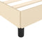 vidaXL - Bedframe - zonder - matras - 120x200 - cm - stof - crèmekleurig