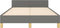 vidaXL - Bedframe - zonder - matras - 120x200 - cm - stof - donkergrijs
