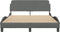 vidaXL - Bedframe - zonder - matras - 120x200 - cm - stof - donkergrijs