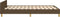 vidaXL - Bedframe - zonder - matras - 120x200 - cm - stof - donkerbruin