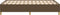 vidaXL - Bedframe - zonder - matras - 120x200 - cm - stof - donkerbruin