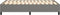 vidaXL - Bedframe - zonder - matras - 120x200 - cm - stof - donkergrijs