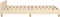 vidaXL - Bedframe - zonder - matras - 120x200 - cm - stof - crèmekleurig
