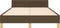 vidaXL - Bedframe - zonder - matras - 120x200 - cm - stof - donkerbruin