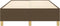 vidaXL - Bedframe - zonder - matras - 120x200 - cm - stof - donkerbruin