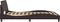 vidaXL - Bedframe - zonder - matras - 120x200 - cm - stof - donkerbruin
