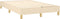 vidaXL - Bedframe - zonder - matras - 120x200 - cm - stof - crèmekleurig