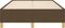 vidaXL - Bedframe - zonder - matras - 120x200 - cm - stof - donkerbruin