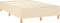 vidaXL - Bedframe - zonder - matras - 120x200 - cm - stof - crèmekleurig