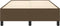 vidaXL - Bedframe - zonder - matras - 120x200 - cm - stof - donkerbruin