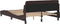 vidaXL - Bedframe - zonder - matras - 120x200 - cm - stof - donkerbruin
