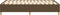 vidaXL - Bedframe - zonder - matras - 120x200 - cm - stof - donkerbruin