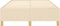 vidaXL - Bedframe - zonder - matras - 120x200 - cm - stof - crèmekleurig