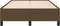 vidaXL - Bedframe - zonder - matras - 120x200 - cm - stof - donkerbruin
