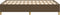vidaXL - Bedframe - zonder - matras - 120x200 - cm - stof - donkerbruin
