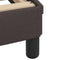 vidaXL - Bedframe - zonder - matras - 120x200 - cm - stof - donkerbruin