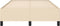 vidaXL - Bedframe - zonder - matras - 120x200 - cm - stof - crèmekleurig