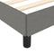 vidaXL - Bedframe - zonder - matras - 120x200 - cm - stof - donkergrijs