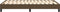 vidaXL - Bedframe - zonder - matras - 120x200 - cm - stof - donkerbruin