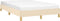 vidaXL - Bedframe - zonder - matras - 120x200 - cm - stof - crèmekleurig