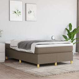 vidaXL - Bedframe - zonder - matras - 120x200 - cm - stof - taupe