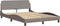 vidaXL - Bedframe - zonder - matras - 120x200 - cm - stof - taupe