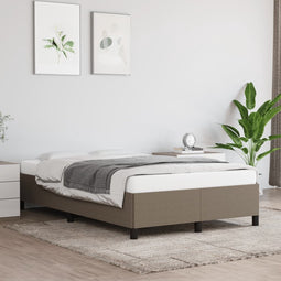 vidaXL - Bedframe - zonder - matras - 120x200 - cm - stof - taupe