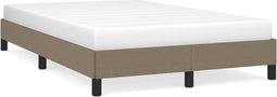 vidaXL - Bedframe - zonder - matras - 120x200 - cm - stof - taupe