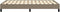 vidaXL - Bedframe - zonder - matras - 120x200 - cm - stof - taupe