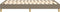vidaXL - Bedframe - zonder - matras - 120x200 - cm - stof - taupe