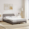 vidaXL - Bedframe - zonder - matras - 120x200 - cm - stof - taupe