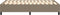 vidaXL - Bedframe - zonder - matras - 120x200 - cm - stof - taupe