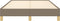 vidaXL - Bedframe - zonder - matras - 120x200 - cm - stof - taupe