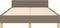 vidaXL - Bedframe - zonder - matras - 120x200 - cm - stof - taupe