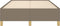 vidaXL - Bedframe - zonder - matras - 120x200 - cm - stof - taupe