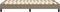 vidaXL - Bedframe - zonder - matras - 120x200 - cm - stof - taupe