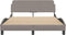 vidaXL - Bedframe - zonder - matras - 120x200 - cm - stof - taupe