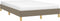vidaXL - Bedframe - zonder - matras - 120x200 - cm - stof - taupe