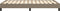 vidaXL - Bedframe - zonder - matras - 120x200 - cm - stof - taupe