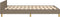 vidaXL - Bedframe - zonder - matras - 120x200 - cm - stof - taupe