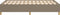 vidaXL - Bedframe - zonder - matras - 120x200 - cm - stof - taupe