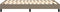 vidaXL - Bedframe - zonder - matras - 120x200 - cm - stof - taupe