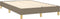 vidaXL - Bedframe - zonder - matras - 120x200 - cm - stof - taupe