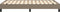 vidaXL - Bedframe - zonder - matras - 120x200 - cm - stof - taupe